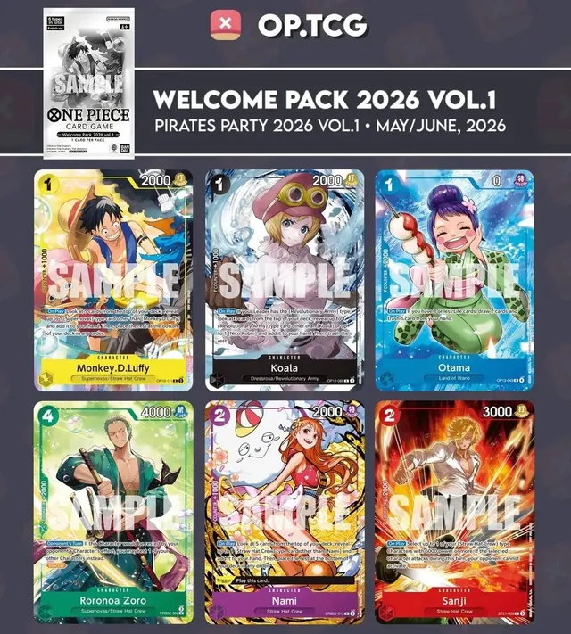 One Piece Welcome Pack 2026 Vol. 1 · Pirates Party